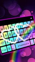 Clavier Rainbow Love Fonts Affiche