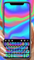 الكيبورد Rainbow Holograph الملصق