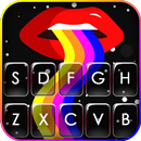 Rainbow Lips Keyboard Backgrou APK