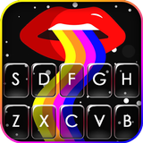 Rainbow Lips Keyboard Backgrou APK