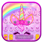 Bàn phím Rainbow Pink Unicorn biểu tượng
