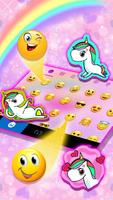 Bàn phím Rainbow Pink Unicorn ảnh chụp màn hình 2