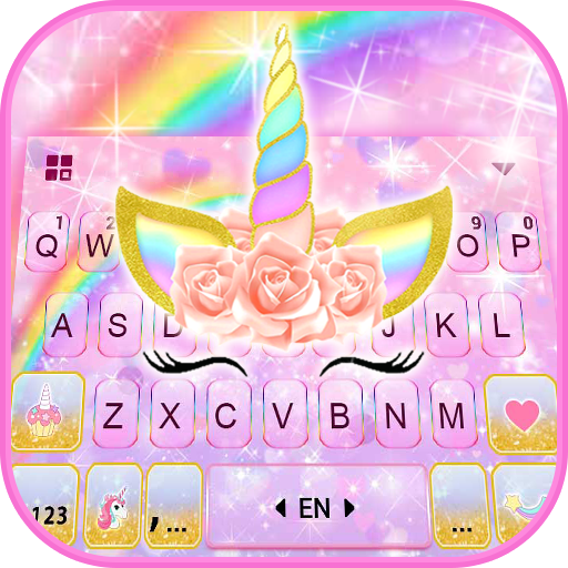 Rainbow Rose Unicorn キーボード
