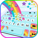 ثيم لوحة المفاتيح Rainbow Star APK