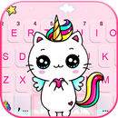 Bàn phím Rainbow Unicorn Cat APK