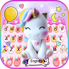 Rainbow Unicorn Smile 主題鍵盤 APK 下載