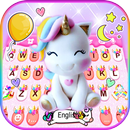 Rainbow Unicorn Smile Keyboard APK