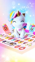 Tema Keyboard Rainbow Unicorn  imagem de tela 3