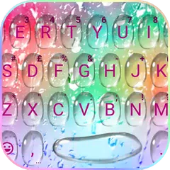 Rainbow Waterdrops 主題鍵盤 APK 下載