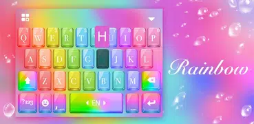 最新版、クールな Rainbow1 のテーマキーボード