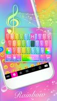 Keyboard-Glass Rainbow Colorfu-poster