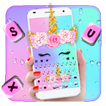 Tema Keyboard Raindrop Unicorn