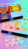Tema Keyboard Raindrop Unicorn imagem de tela 3