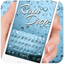 Tema de teclado Blue Raindrops APK