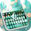 Фон клавиатуры Raindrops Live