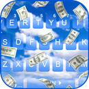 Fundo do Teclado Raining Dollars Live APK