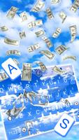 Raining Dollars Live Keyboard Background screenshot 1