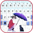 Fundo do Teclado Rainy Kitty