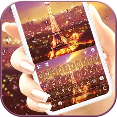 Rainy Paris Keyboard Background APK download