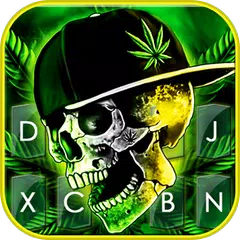Rasta Weed Skull のテーマキーボード アプリダウンロード