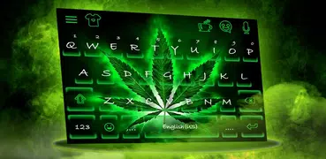 Neon Rasta Weed Fondo Wallpape