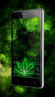 خلفية الكيبورد Neon Rasta Weed تصوير الشاشة 3