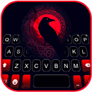 خلفية الكيبورد Raven Moon Nigh APK