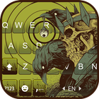 Raven Skull Throne Tastaturhintergrund Zeichen