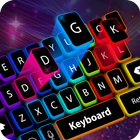 Neón DIRIGIÓ Teclado RGB Color icono