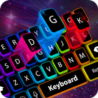RGB Neon Keyboard Background أيقونة