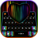 RGB Neon Heart Klavye Arkaplan APK