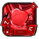 Red Cherry Blush Apple Keyboard Theme APK