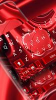 Tema Keyboard Red Cherry Blush Apple poster