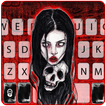 Red Creepy Girl Tastatur-Thema