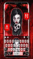 Тема для клавиатуры Red Creepy постер