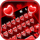 Red Balloon Hearts keyboard APK