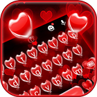 الكيبورد Red Balloon Hearts أيقونة