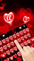 Teclado Red Balloon Hearts imagem de tela 1