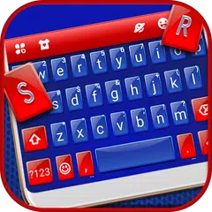 download Red Blue Classic Tastiera XAPK
