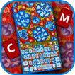 Фон клавиатуры Red Blue Flower