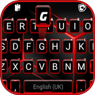 Fundo do Teclado Red Black Tec ícone