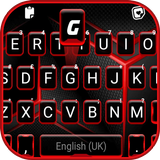 Fundo do Teclado Red Black Tec ícone