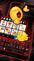 Fundo do Teclado Red Black Tec imagem de tela 2