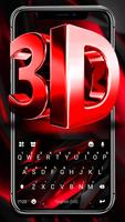 Red Black 3D Affiche