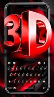 тема Red Black 3D постер