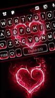 Hình nền bàn phím Red Burning  ảnh chụp màn hình 1