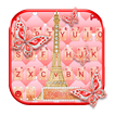 Red Glitter Paris Tastatur-The