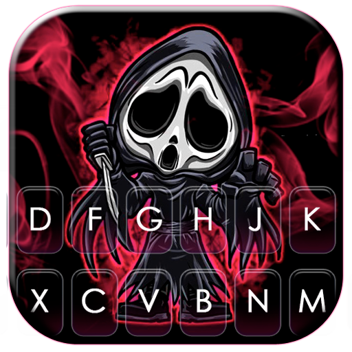 Red Grim Reaper Keyboard Theme