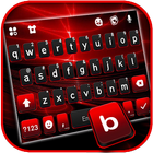 Fond de clavier Red Flash 3D icône