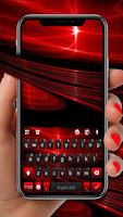 Fond de clavier Red Flash 3D Affiche